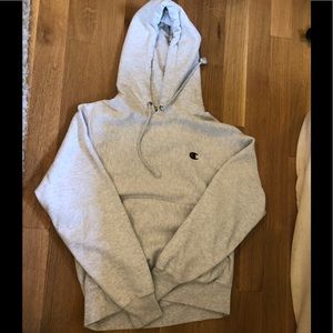 Light grey champion reverse weave hoodie